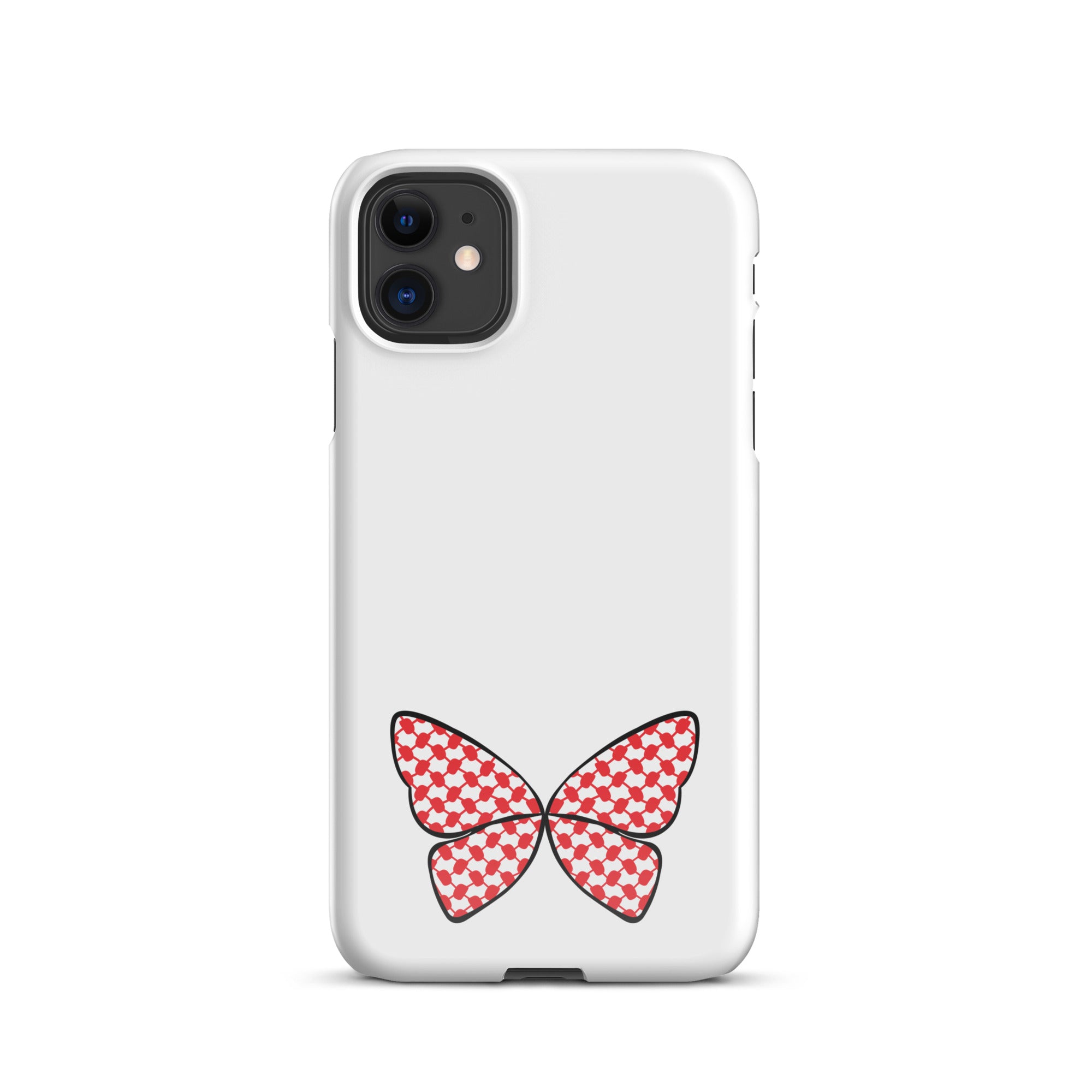 Palestine Keffiyeh iPhone Case — Red Farasha Pattern