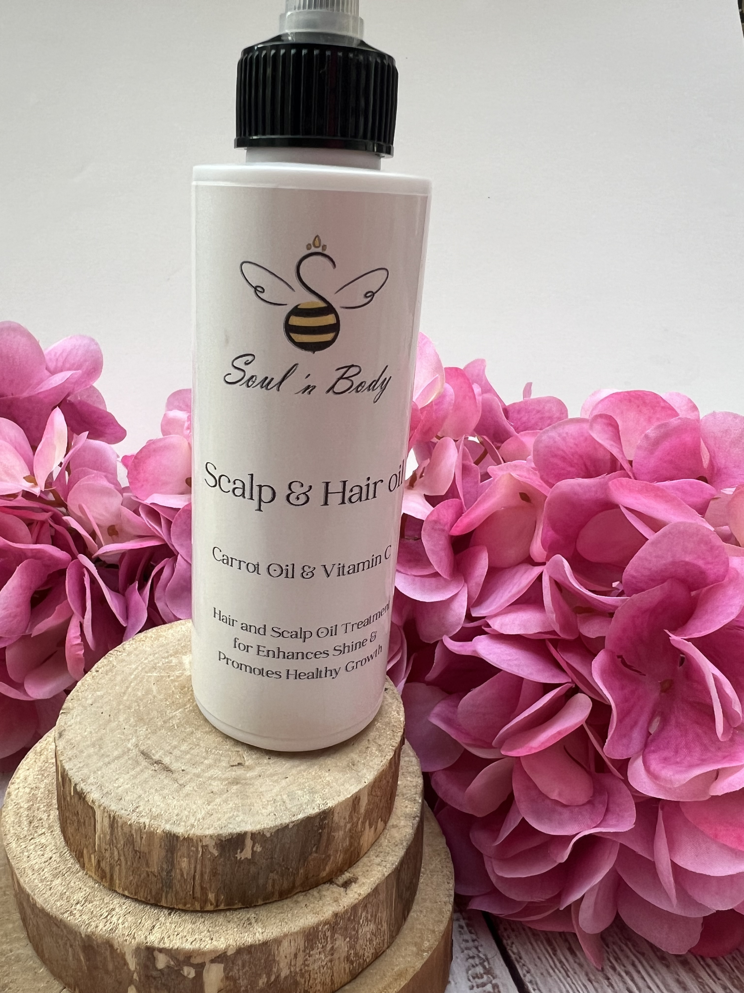 Glow Boost Hair Oil – Carrot & Vitamin C Treatment - Islamic Natural hair care - Islamic hair oil