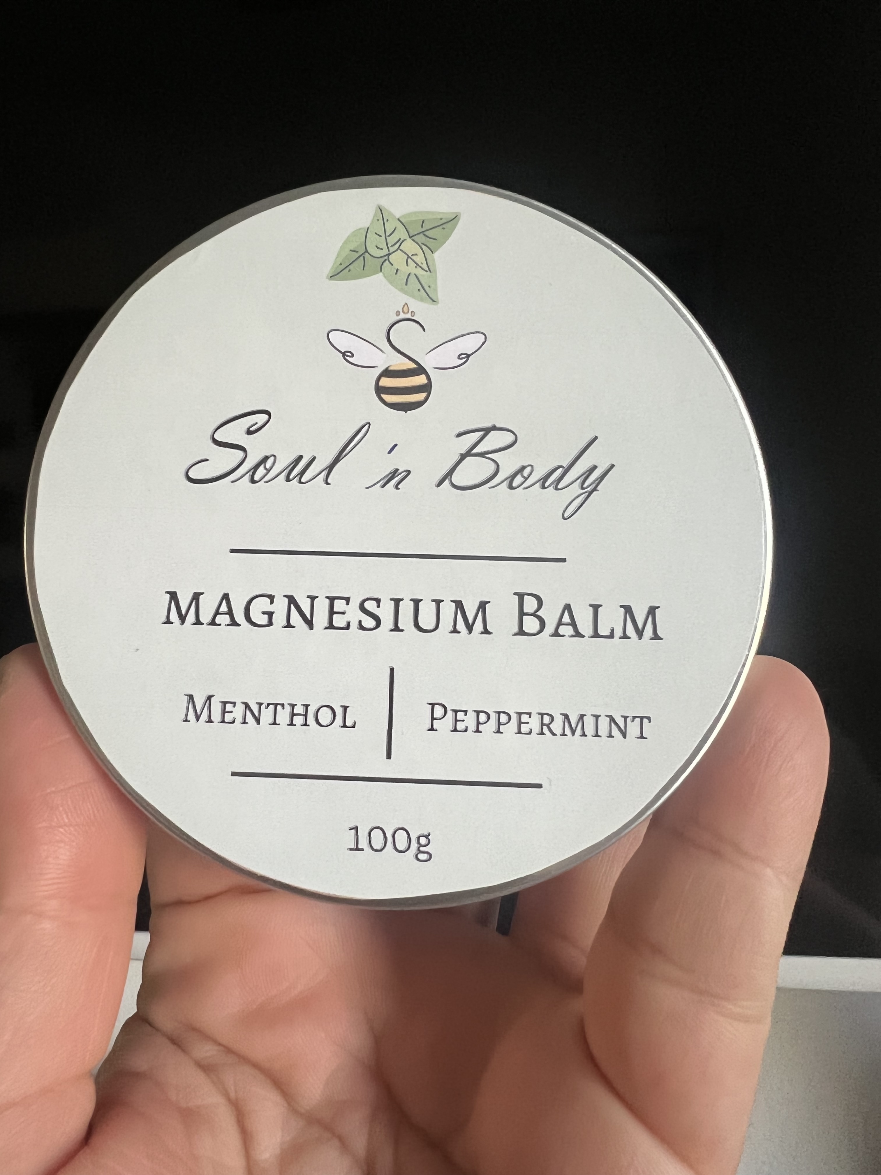 بلسم المغنيسيوم الطبيعي — لافندر، بدون عطر ونعناع