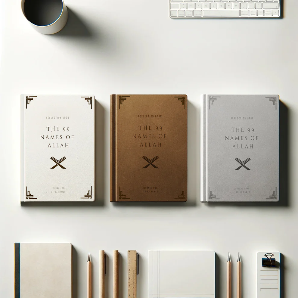 99 Names of Allah All 3 Set Journal Bundle - Islamic Journal - 99 Names of Allah Journal