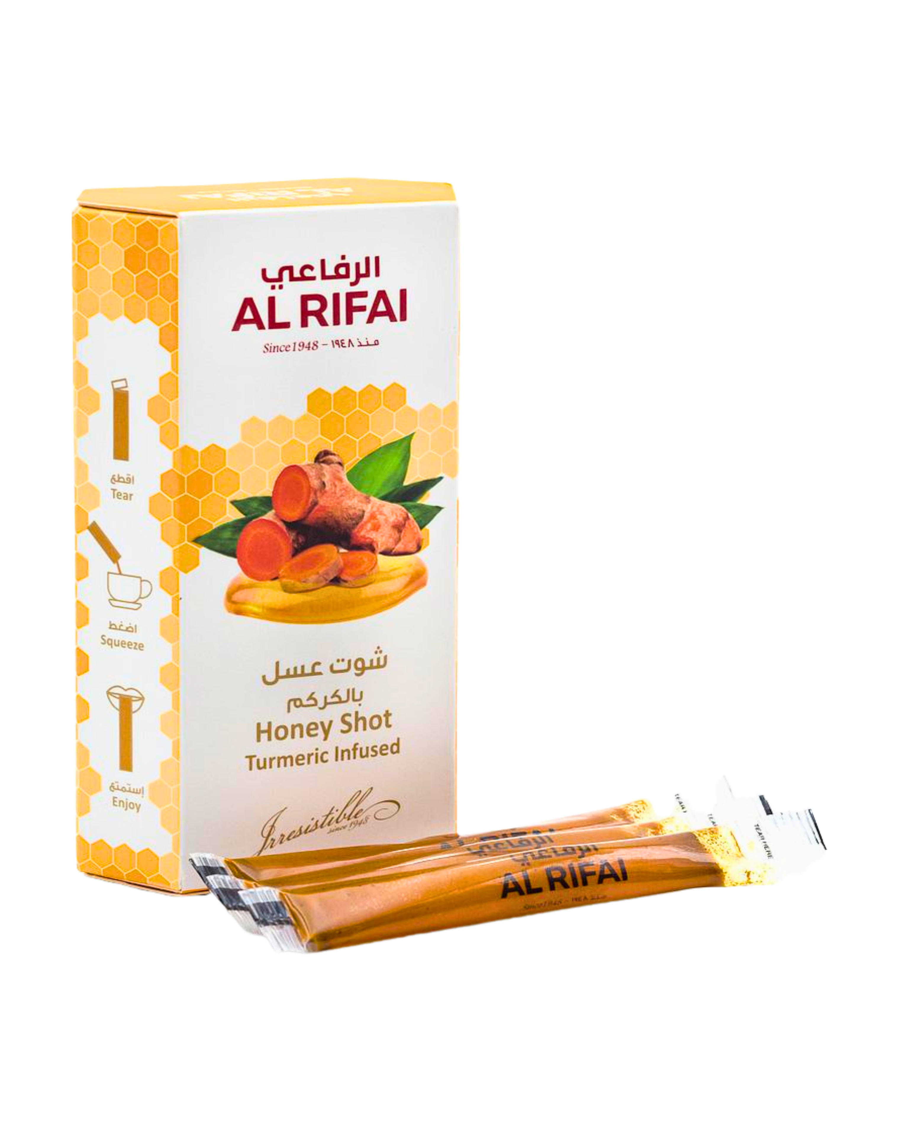 عسل الرفاعي بالكركم — 30 كيس × 8 جرام