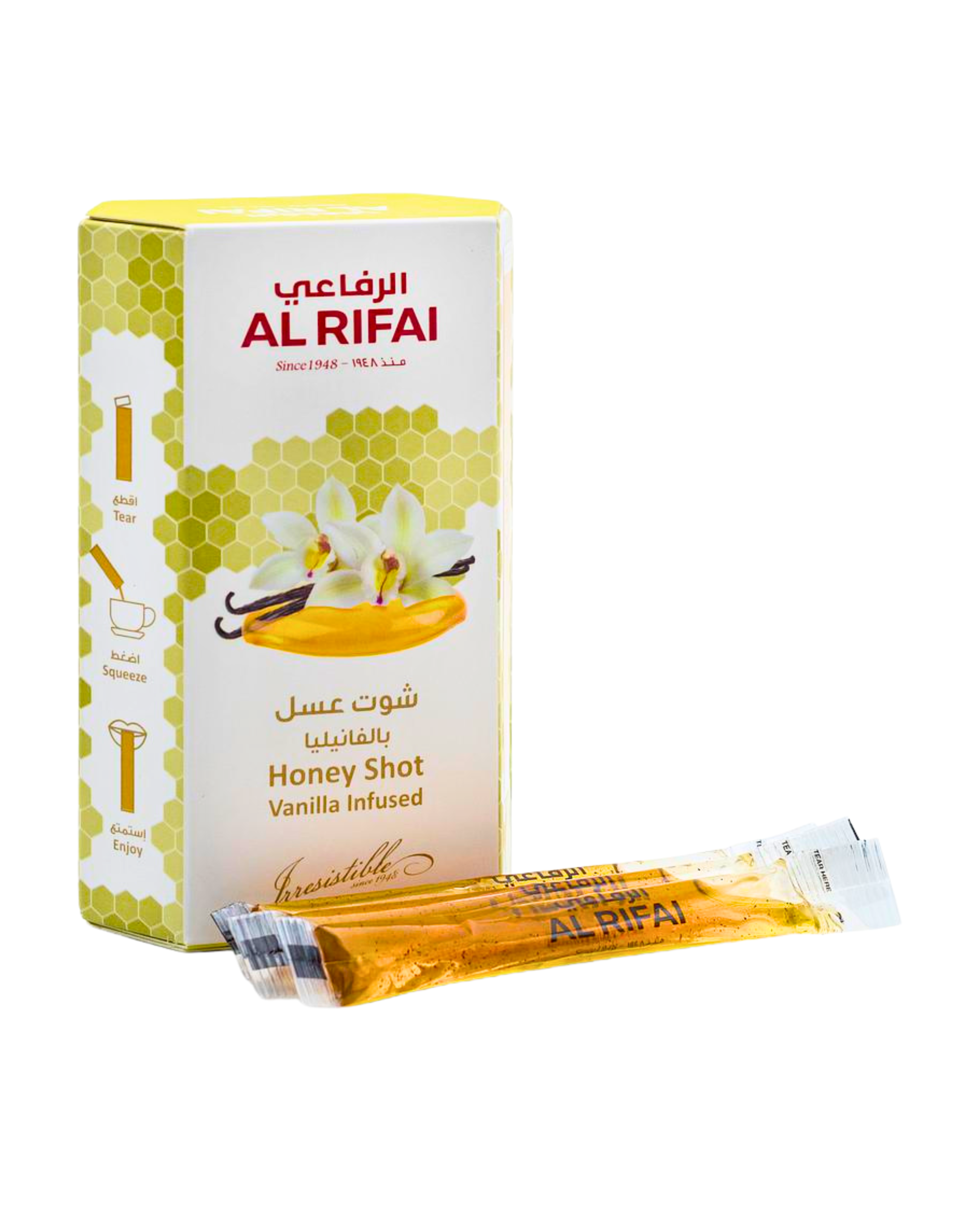عسل الرفاعي بالفانيليا — 30 كيس عسل طبيعي