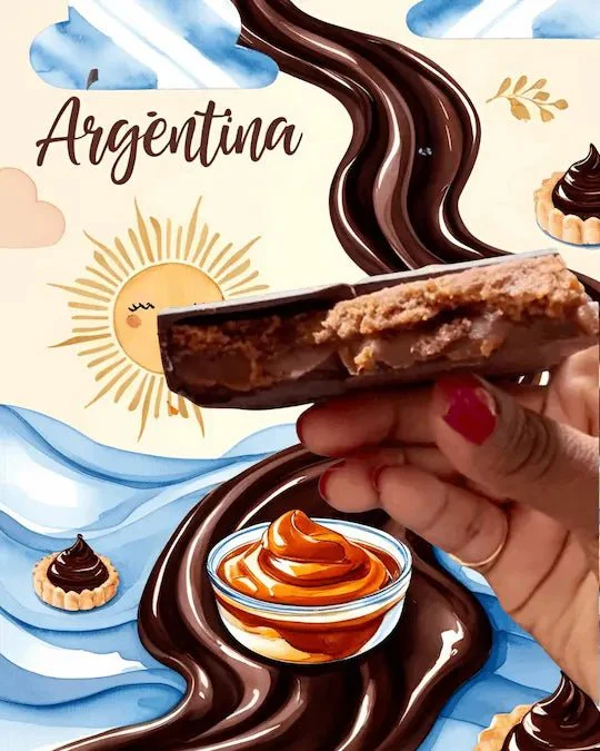 Alfajor Chocolate \(Dulce de Leche\) - Halal Food - Halal Chocolate - Halal Dark Chocolate Bar