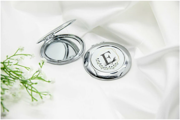 Personalised Compact Mirror — Nikkah & Wedding Favour