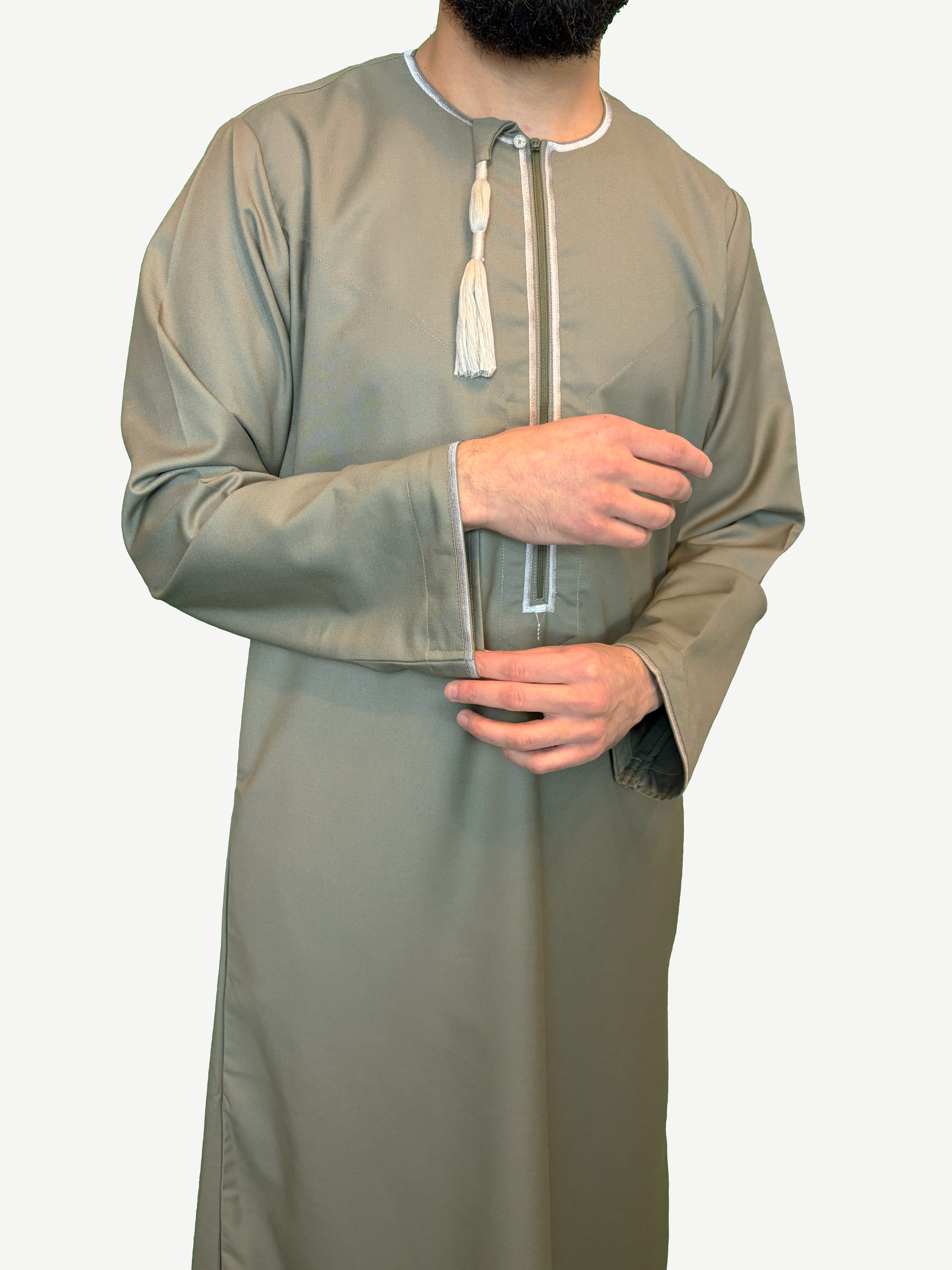 Premium Omani Thobe with Detachable Tassel