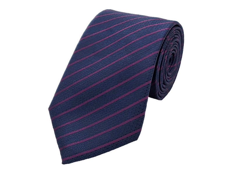 Purple single striped tie - Eid Gifts For Him - Eid Gifts For Husband/Father - Islamic Men's Accessories - Mens Accessories - Islamic Gifts For Him - Islamic Gifts For Father/Husband