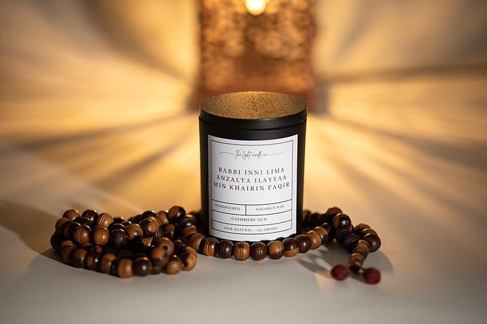 RABBI INNI LIMA Candle - 145gr - Scented Candle - Islamic Home - Islamic Gifts - Islamic Candle
