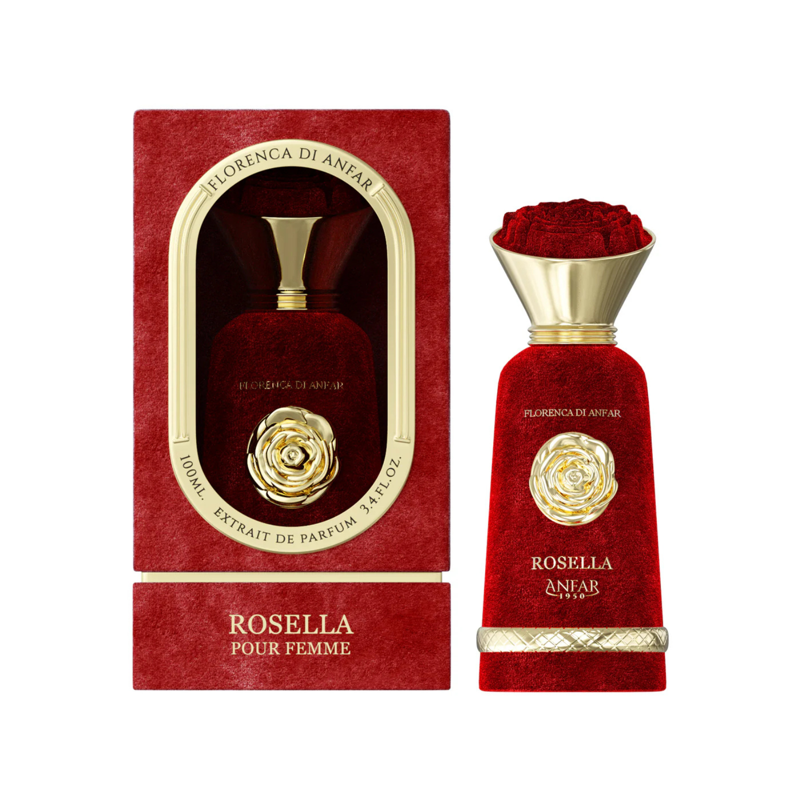 Rosella Extrait de Parfum - 100ML - Luxury Rose Fragrance - Rose Perfume - Rose Fragrance - Luxury Islamic Fragrance - Halal Fragrance - Luxury Islamic Gift For Her, Mother, Sister, Wife, Daughter or Friend