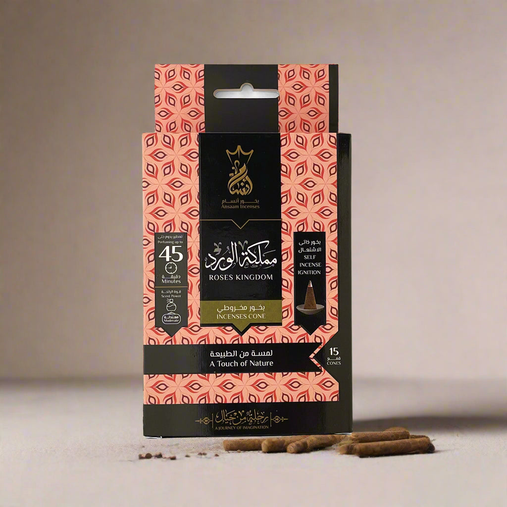 Roses Kingdom Incense Cones — 45 Minutes