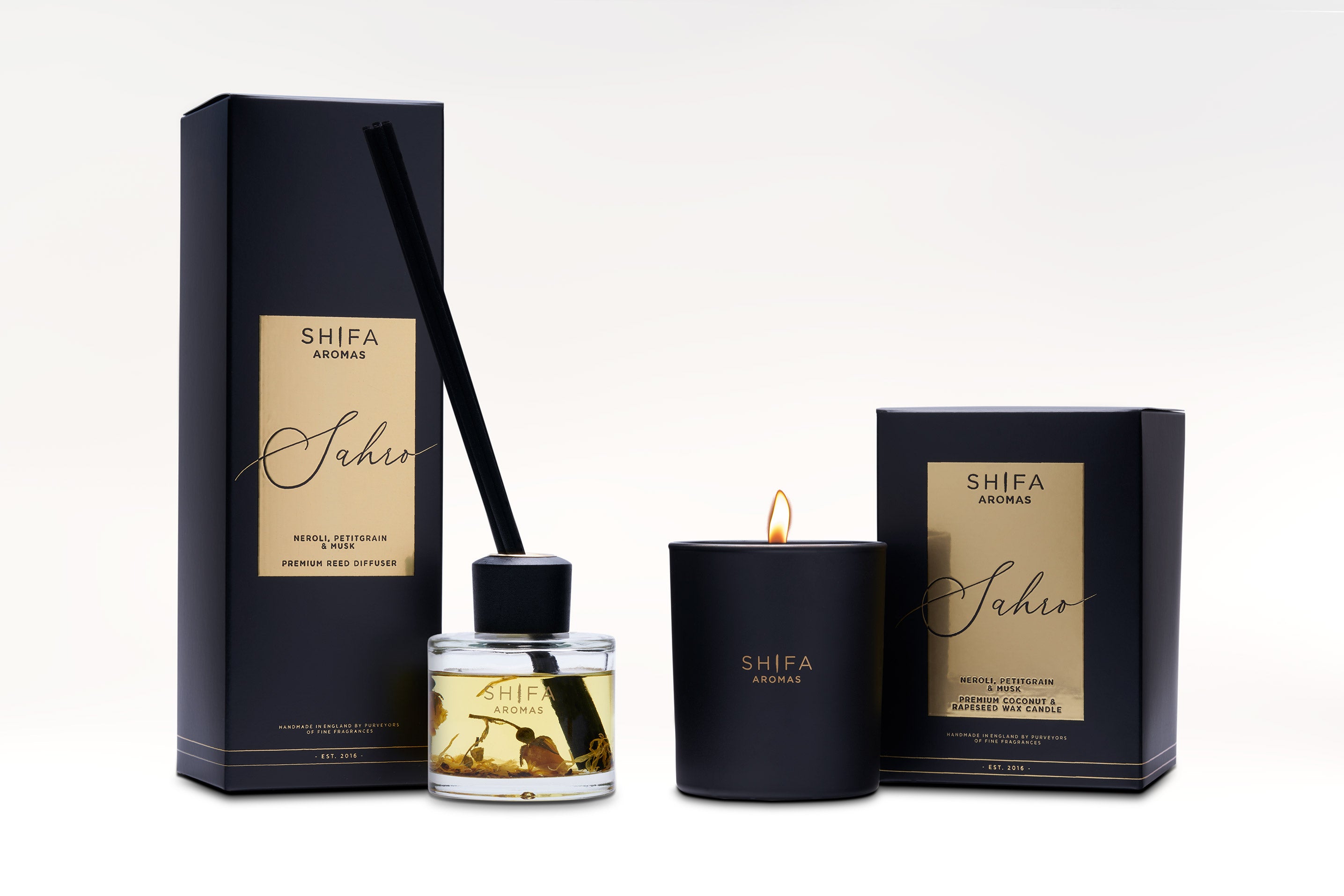 Sahro Duo — Luxury Candle & Diffuser Set