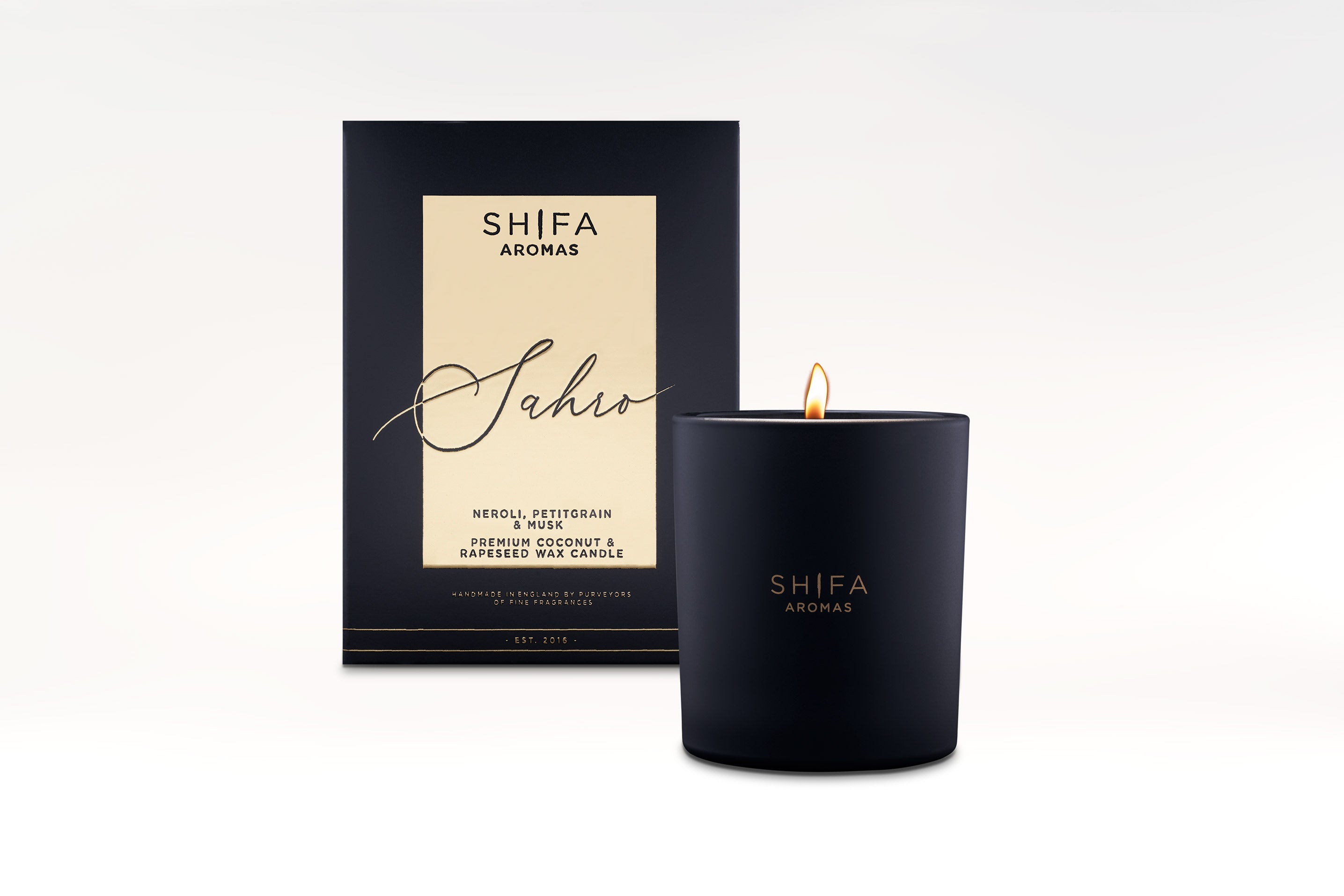 Sahro Luxury Candle — Desert Silk Route Fragrance