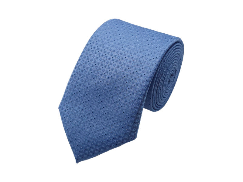 Sky blue-toned microdot patterned tie - Eid Gifts For Him - Eid Gifts For Husband/Father - Islamic Men's Accessories
