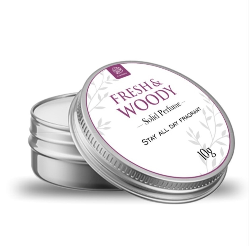 Solid Perfume - Fresh & Woody - 10g - Islamic Fragrance - Islamic Gifts For Her, Sister or Mother - Eid Gifts - Nikkah Gifts