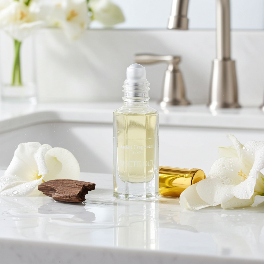 White Oud Premium Oil Perfume — Alcohol-Free (12ml)