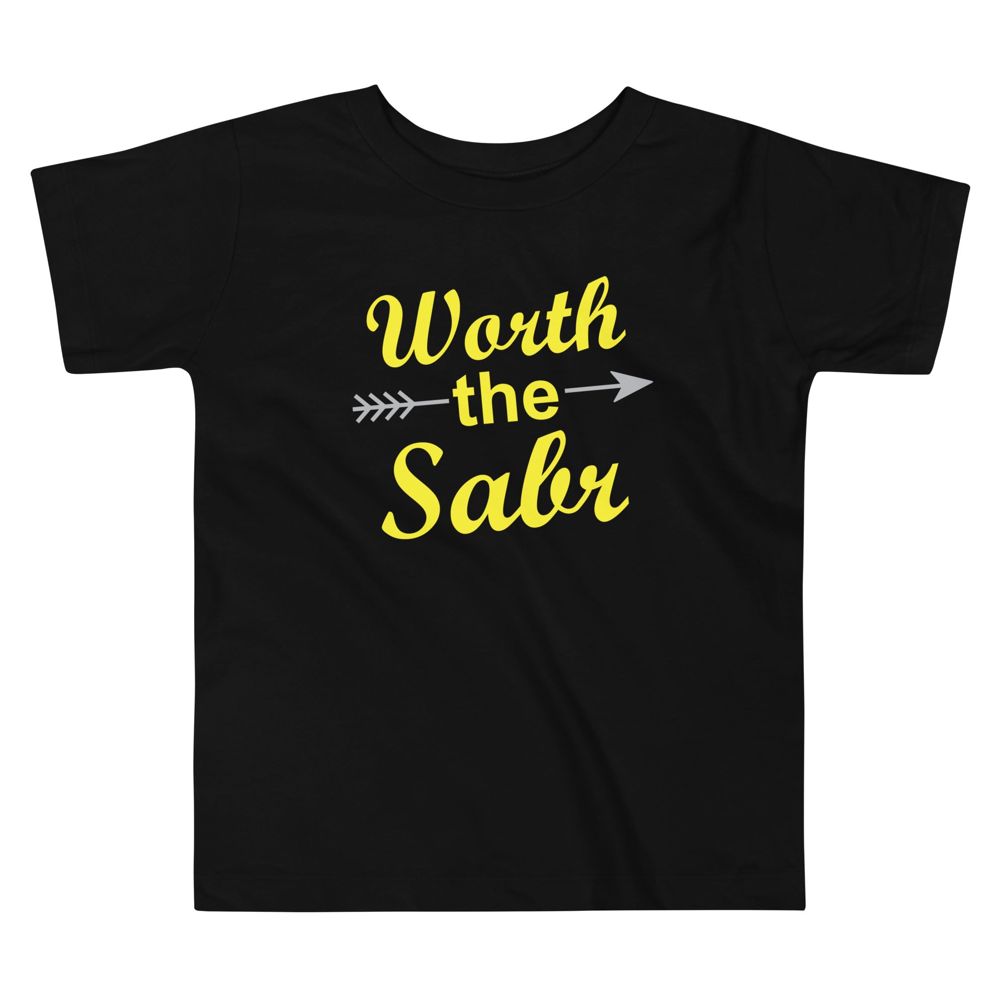 Worth The Sabr Toddler Short Sleeve Tee - New Born Baby Islamic Gifts - Islamic Baby Gifts - Muslim Baby Clothing Gifts - Islamic Quote New Born Clothing