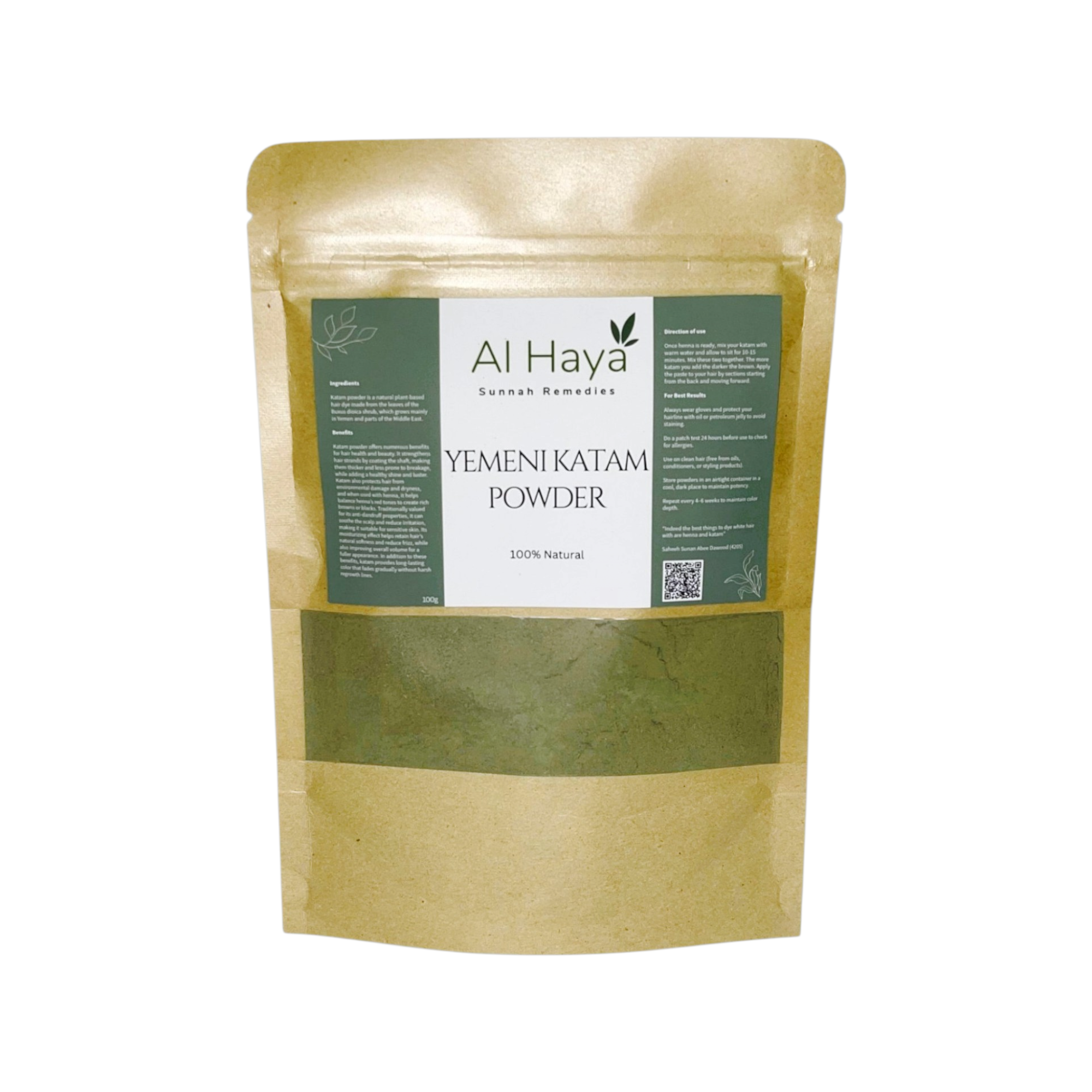 Yemeni Katam Powder — 100g Natural Hair Dye