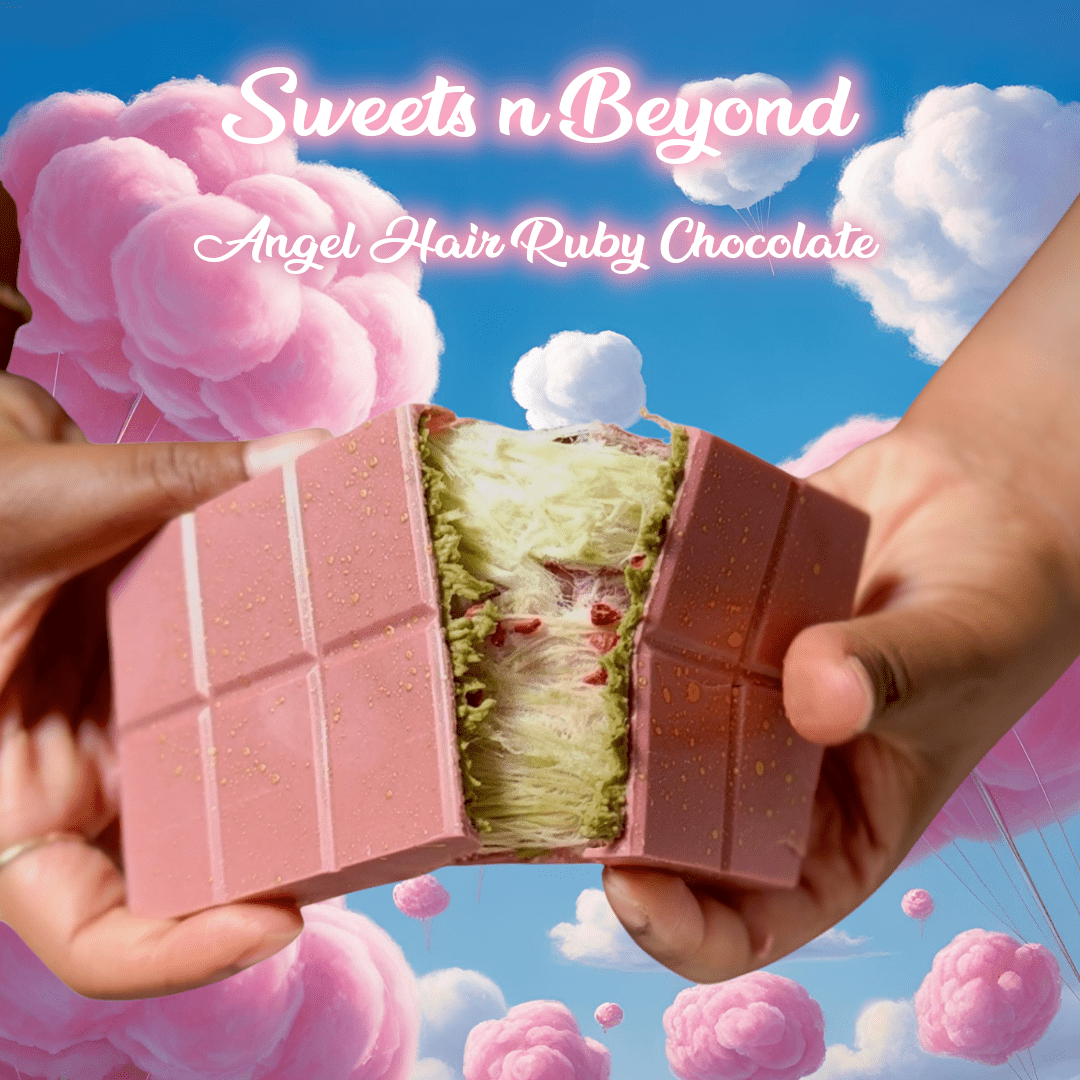 Angel Hair Chocolate Bar with Cotton Candy & Edible Gold