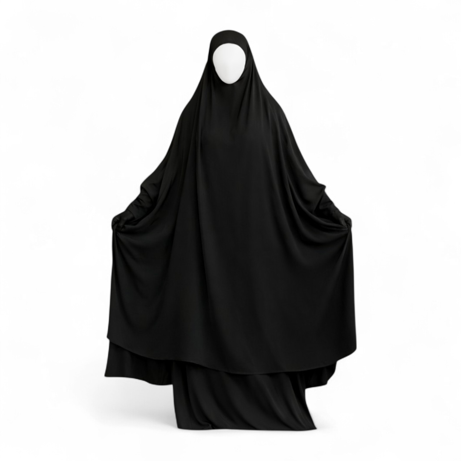 2-Piece Jilbab Asma with Matching Niqab — Extra Long