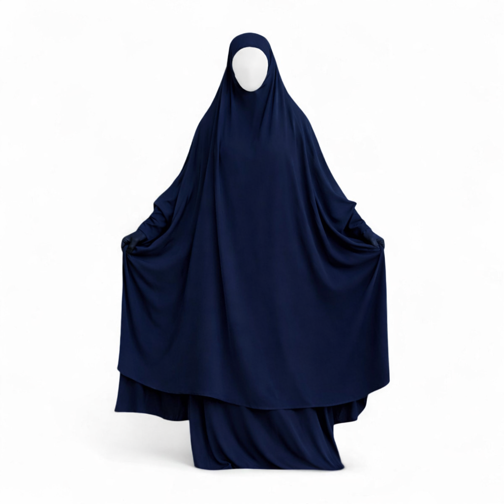 2-Piece Jilbab Asma with Skirt & Matching Niqab