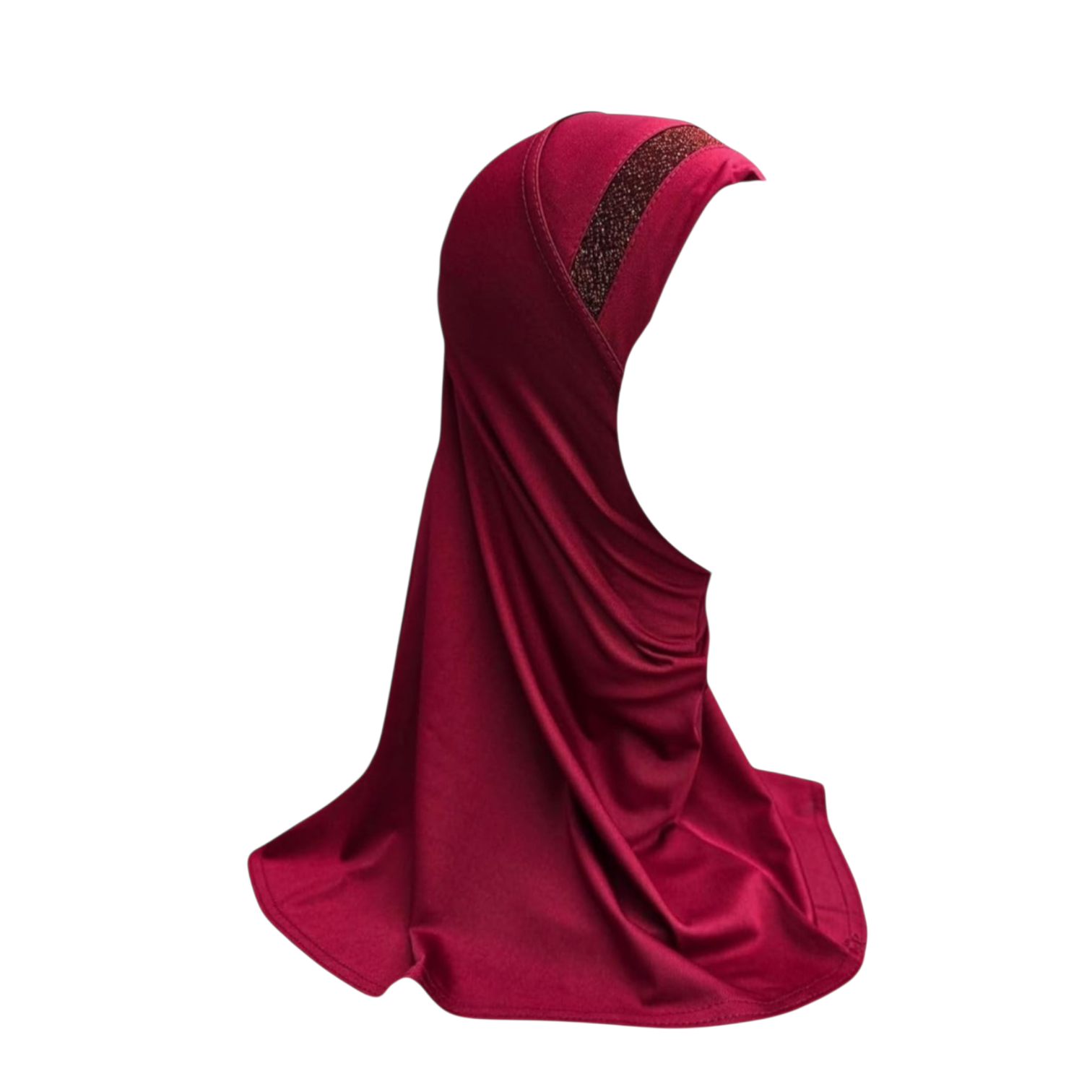 Girls All-in-One Hijab with Sparkling Headband