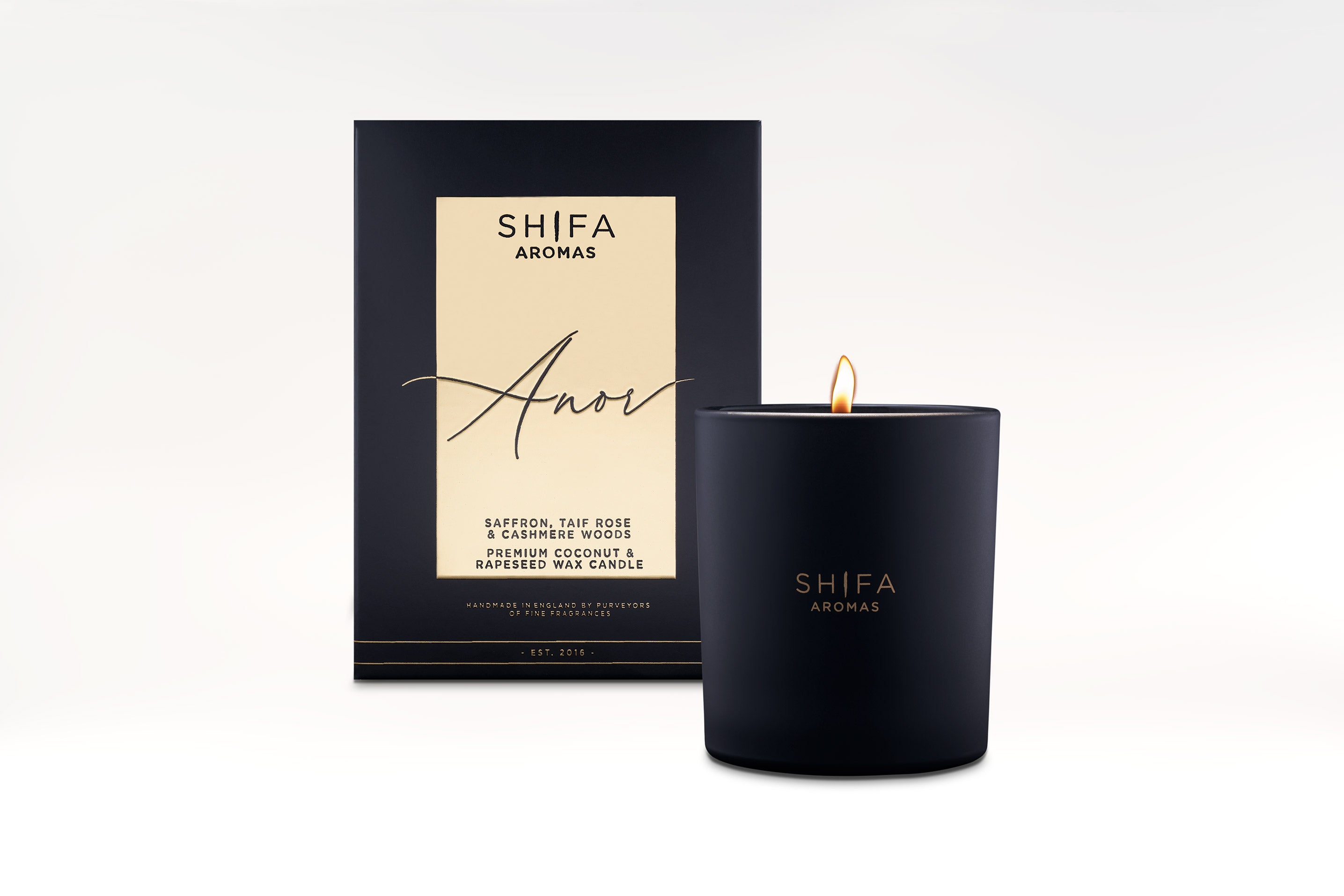 Anor Luxury 30cl Candle with Satin Silk Pouch