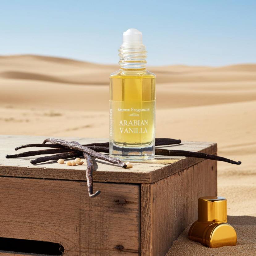 Arabian Vanilla Perfume Oil - Alcohol-Free, 12ml - Unisex