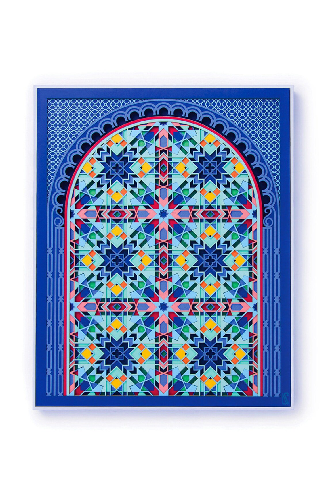 Arabic Archway Paper Cut Artwork — Labyrinth