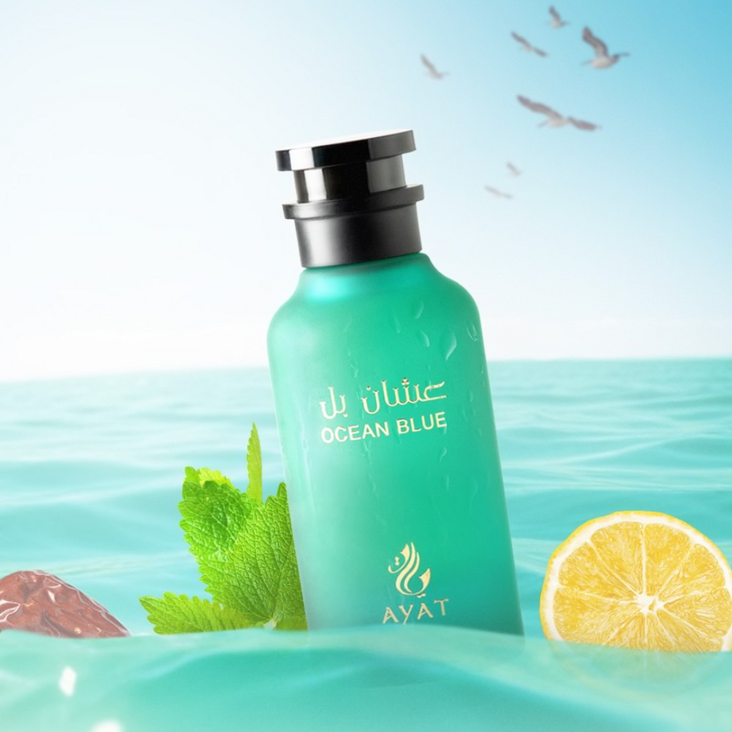Ayat Ocean Blue 100ml EDP - Islamic Fragrance - Islamic Perfume - Halal Perfume - Halal Fragrance - Islamic Gift For Her or Him - Eid Gift