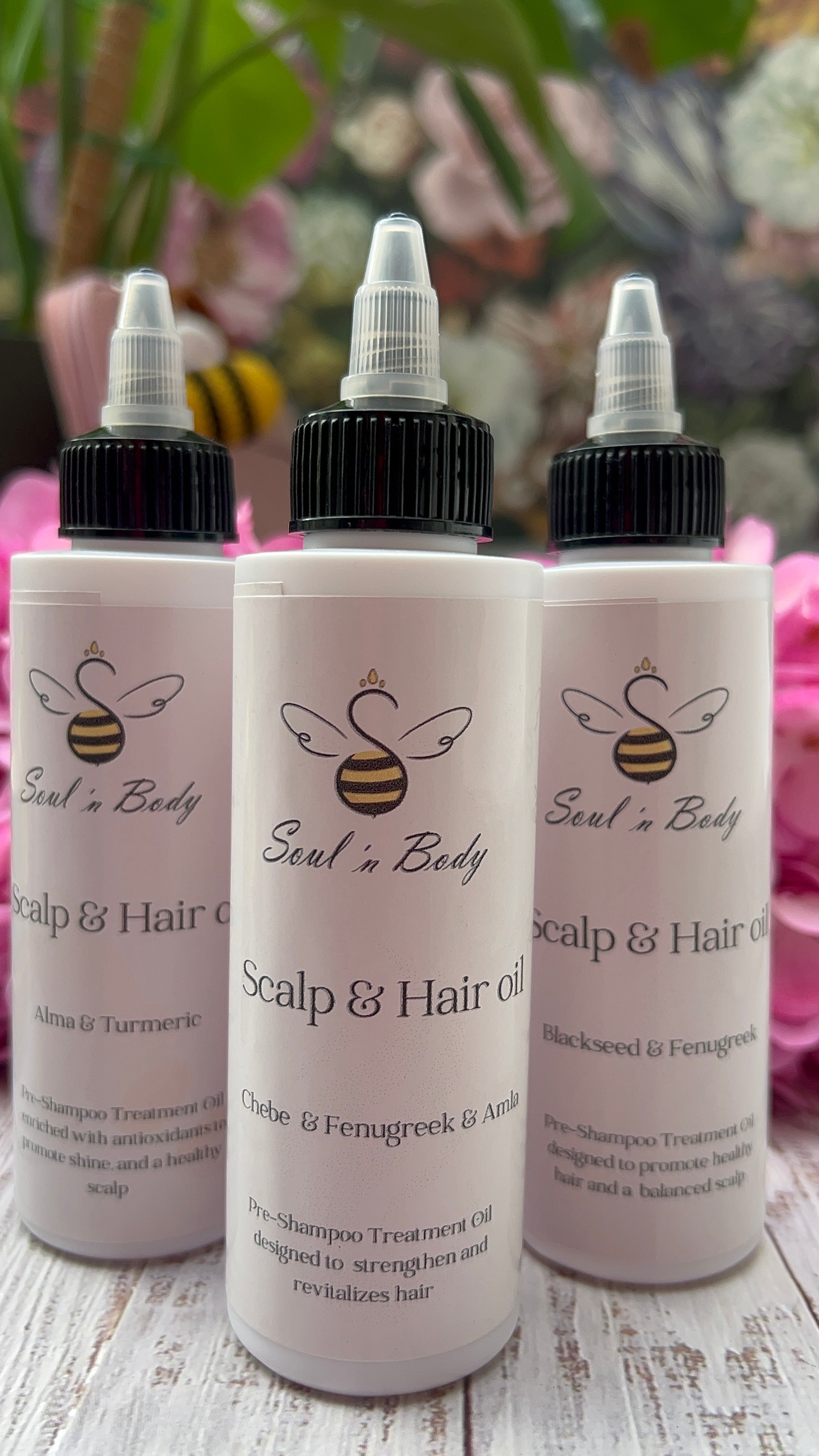 Chebe, Fenugreek & Amla Hair Oil — Pre-Shampoo Treatment