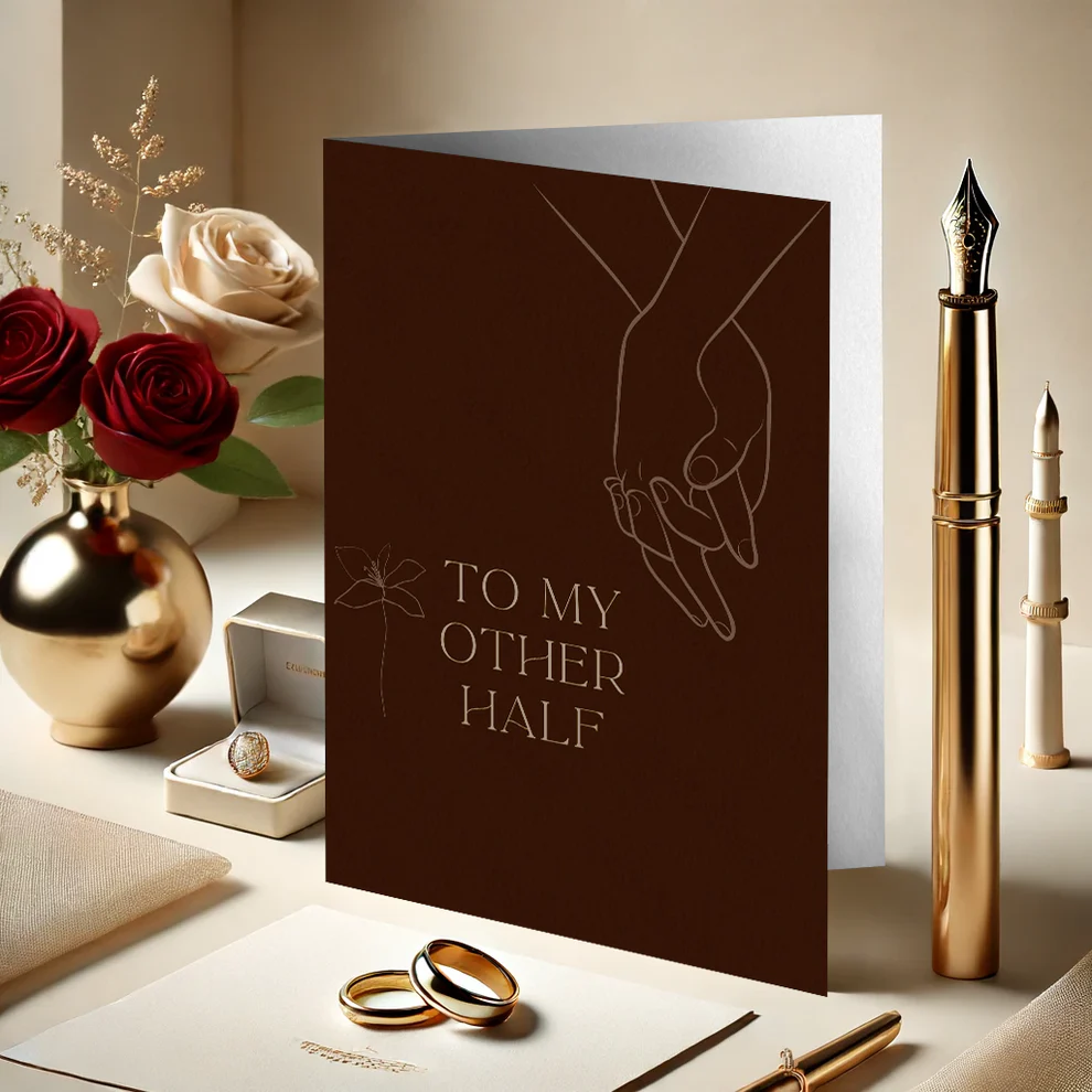 Cherished Moments for Husband & Wife - Other Half Card - Islamic Couple Card - Islamic Gifts