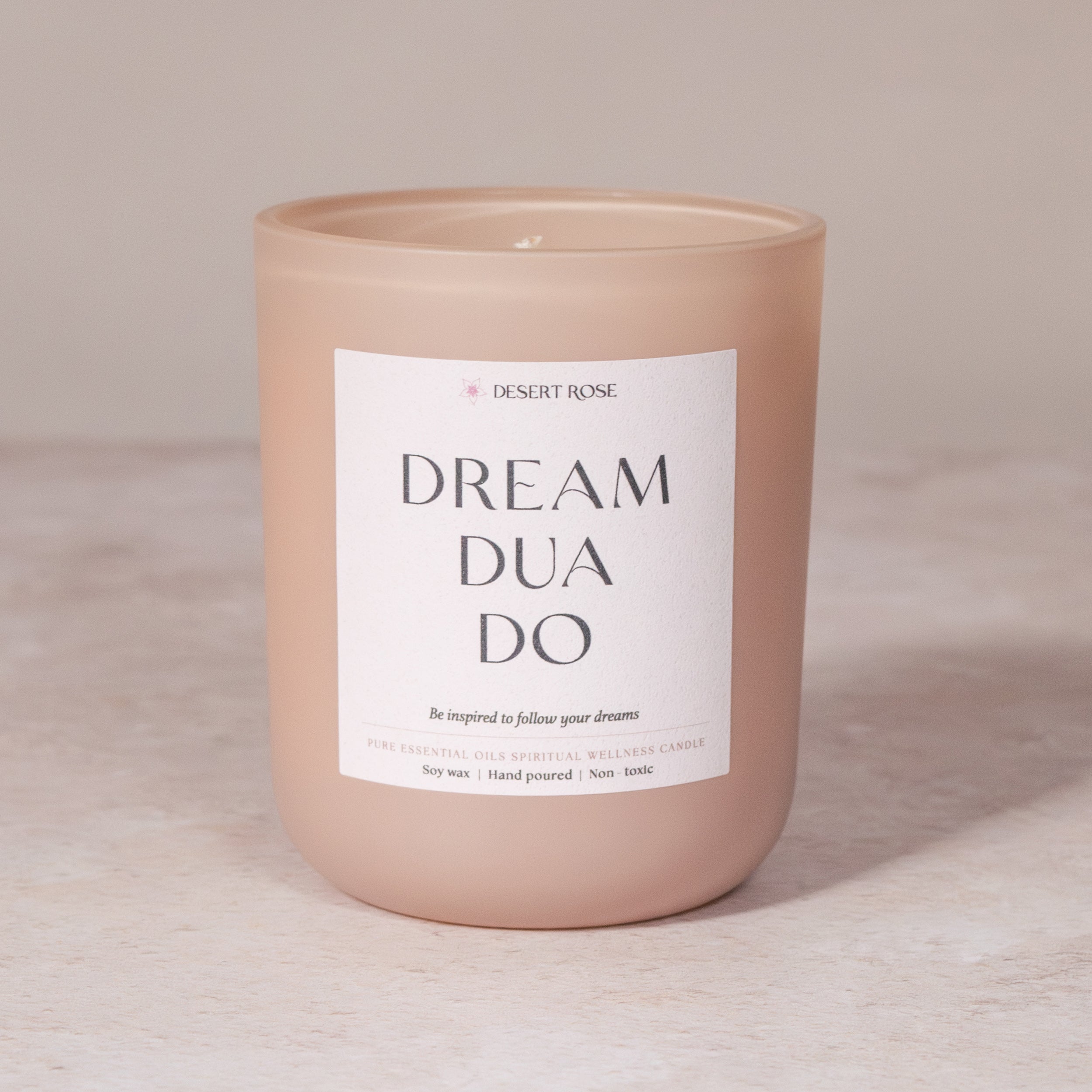 DREAM DUA DO Aromatherapy Candle - ISLAMIC AROMATHERAPY CANDLE - MUSLIM HOME FRAGRANCE - ISLAMIC WELLNESS - MUSLIM NEW HOME GIFT