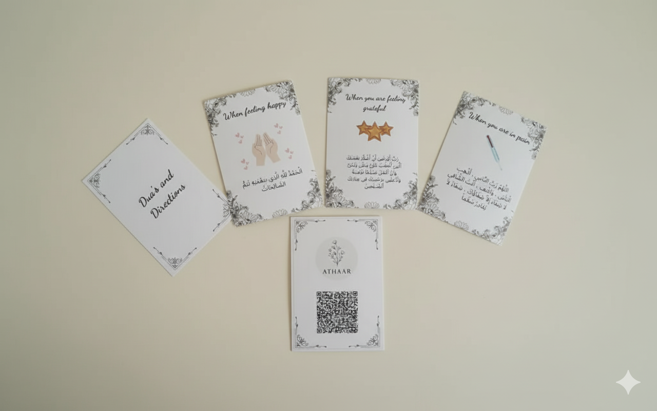 Dua's and Directions - Islamic Supplication Card Set