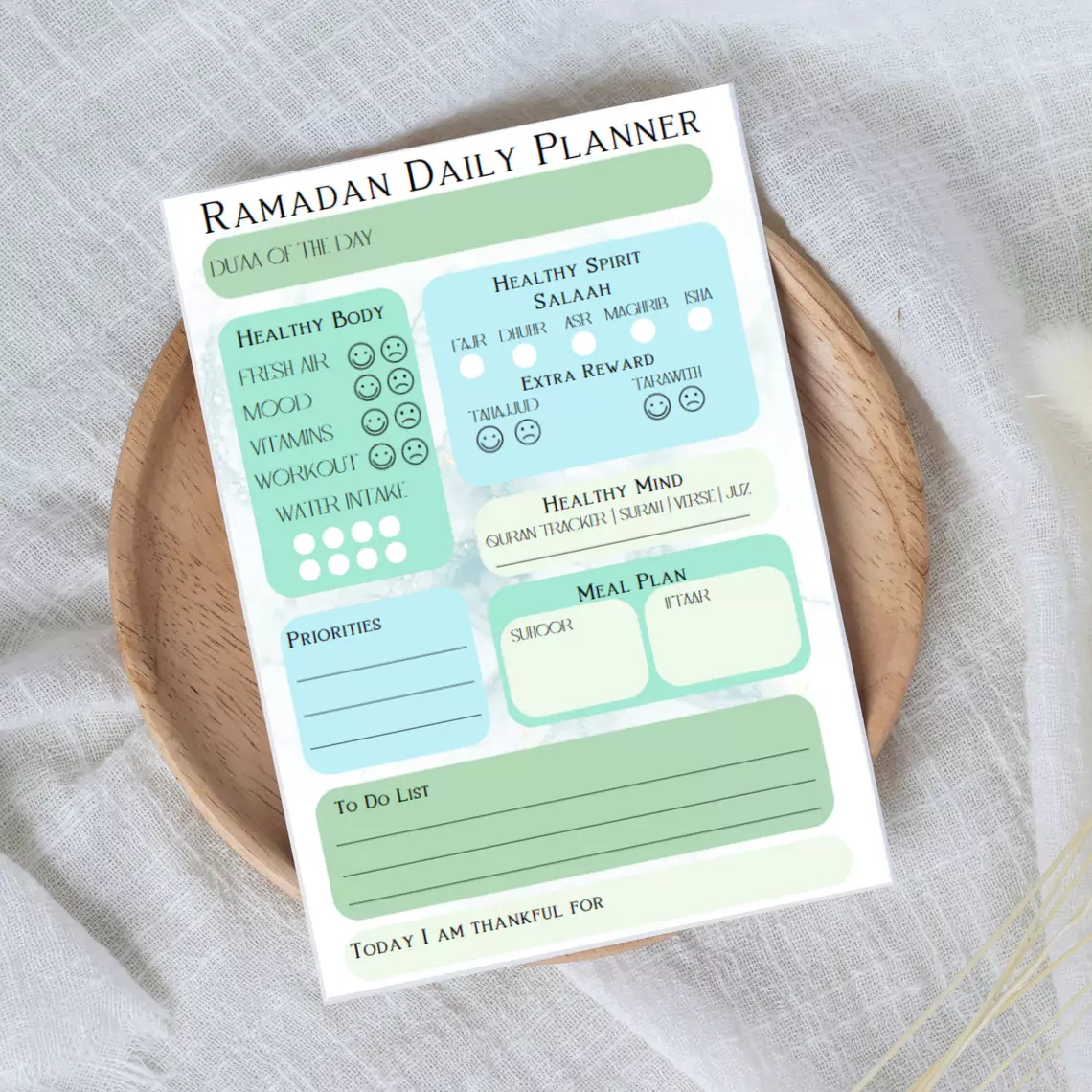 مخطط رمضان الرقمي القابل للطباعة