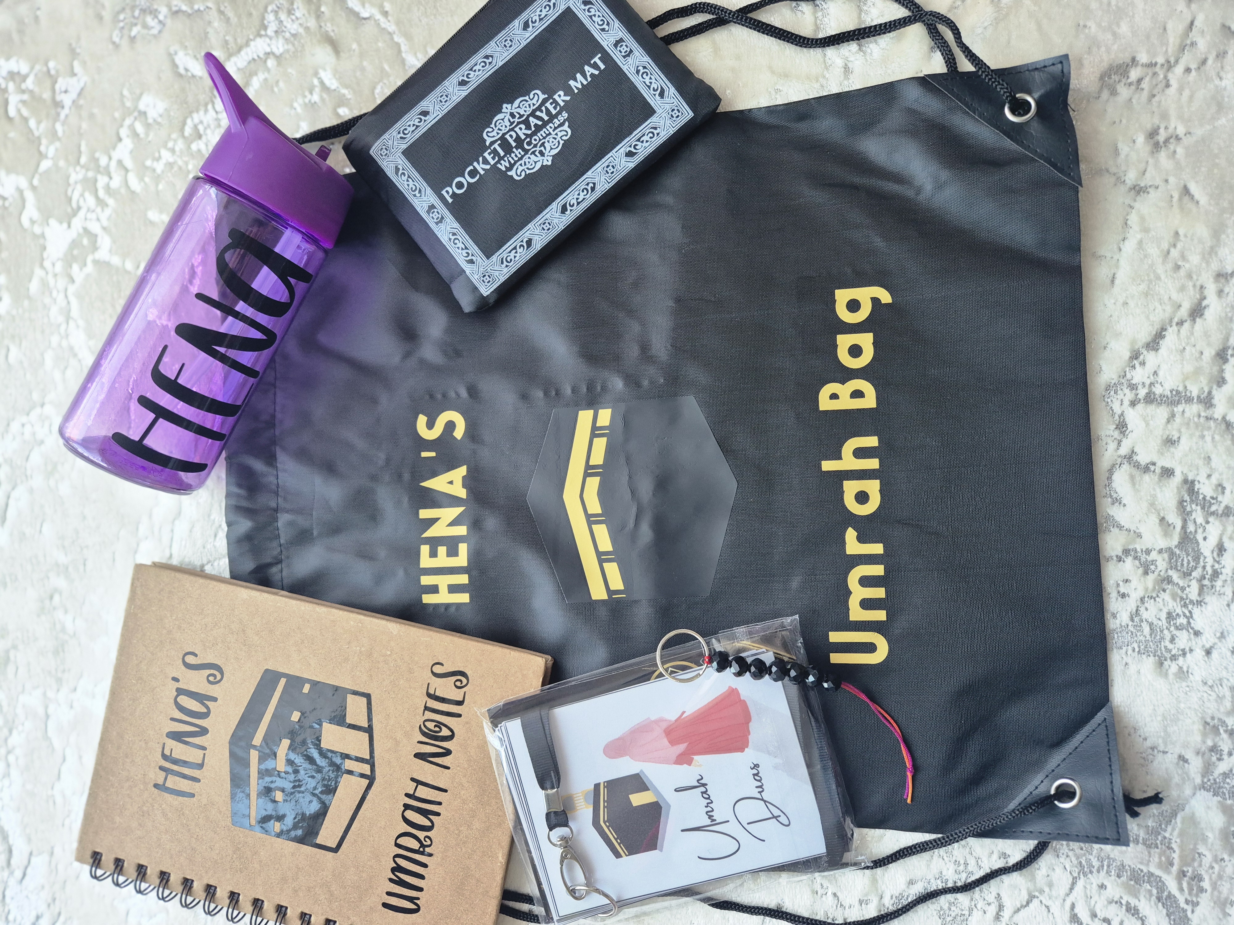 Essential Bag for Umrah/Hajj - Umrah Essential Set - Hajj Essential Set - Islamic Essential Set - Hajj Gifts - Umrah Gifts - Islamic Gift Set